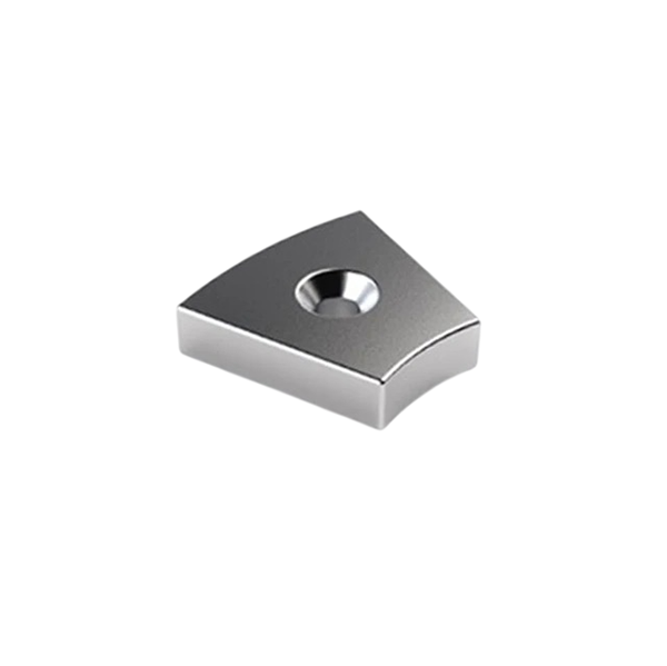 Arc Magnet With Countersunk Hole Arc Magnet With Countersunk Hole